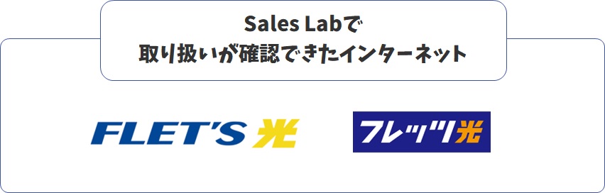 Sales Labで取扱うインターネット一覧